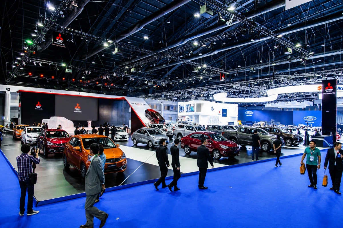 Mitsubishi Motor Show Expo 2015 booth
