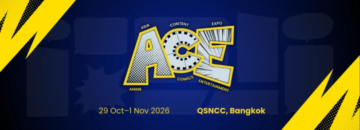 แบนเนอร์ ACE Bangkok โซน Anime Comics Entertainment